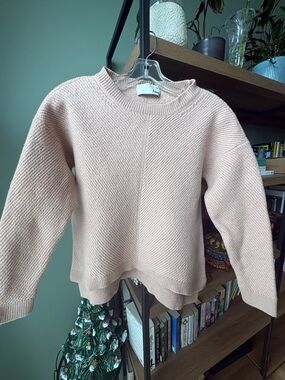 Aritzia Wilfred Free Peggy 100% Merino Wool Sweater - Blush (Fits S)